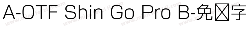 A-OTF Shin Go Pro B字体转换